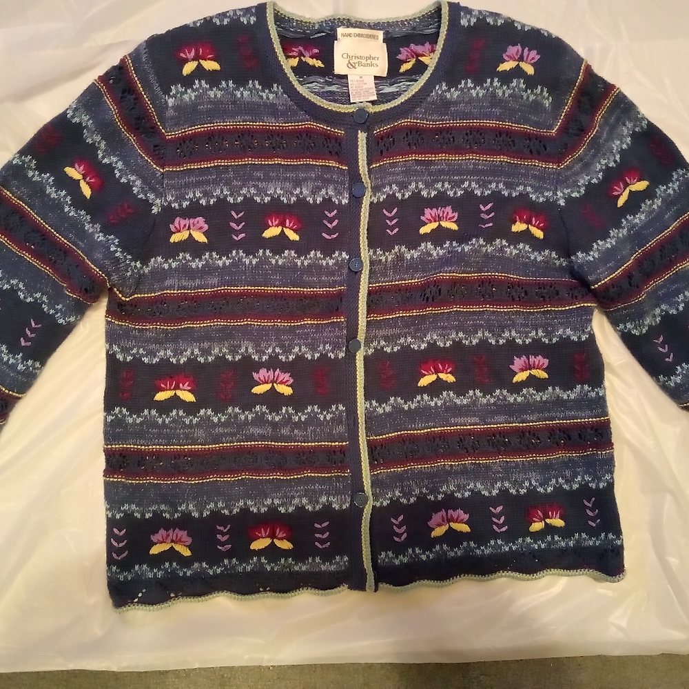 Christopher & Banks Sweater 90sVtg ( Lost Boys Collection) - Picture 3 of 4